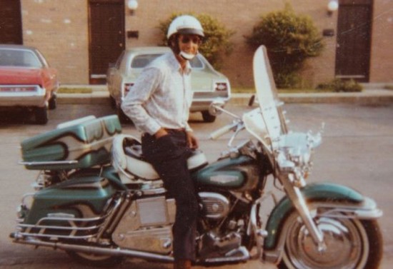 Dead Biker Buried Riding Harley in Giant Transparent Casket 001