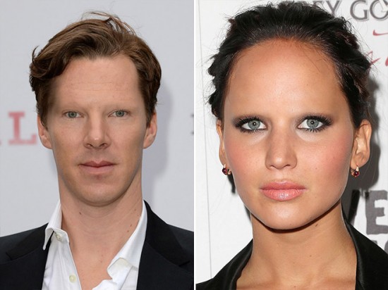 Benedict Cumberbatch and Jennifer Lawrence