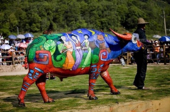 Buffalo Bodypainting Competition in China 001