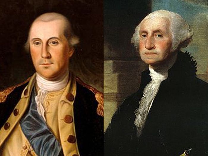George Washington Before (1776) and After (1797)