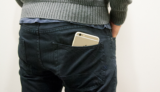 iphone in back pocket