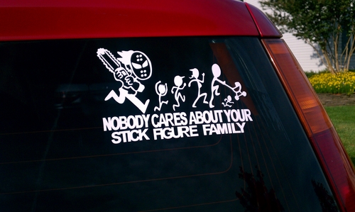 Funny Stick Figure Family Decals - FunCage