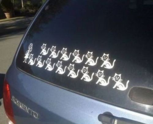 Funny Stick Figure Family Decals - FunCage