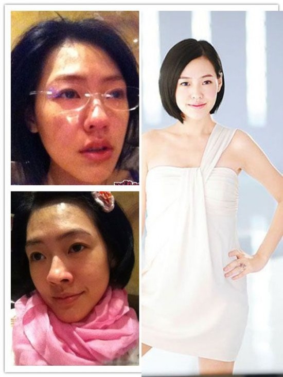 Chinese Actresses: Before and After Makeup (16 Photos) - FunCage