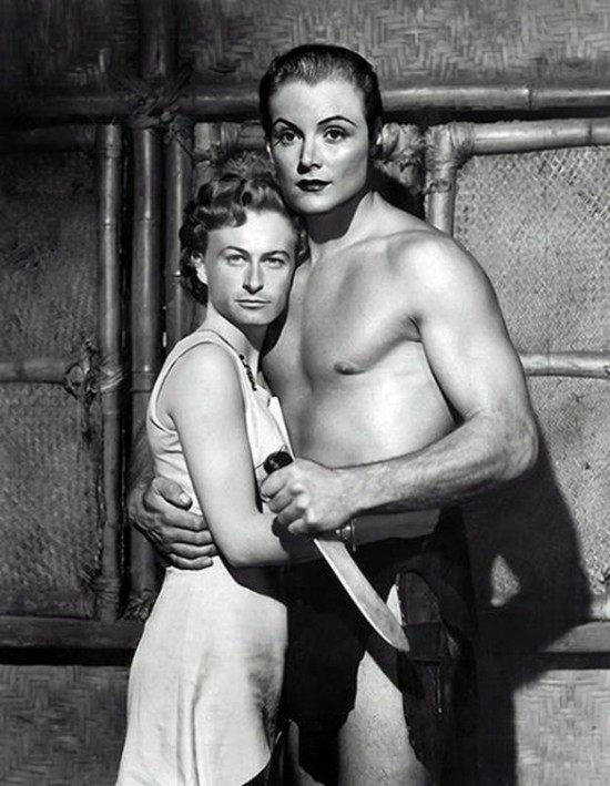 1951 Lex Barker & Virginia Huston in Tarzan's Peril