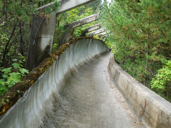 1984 Winter Olympics bobsleigh track in Sarajevo