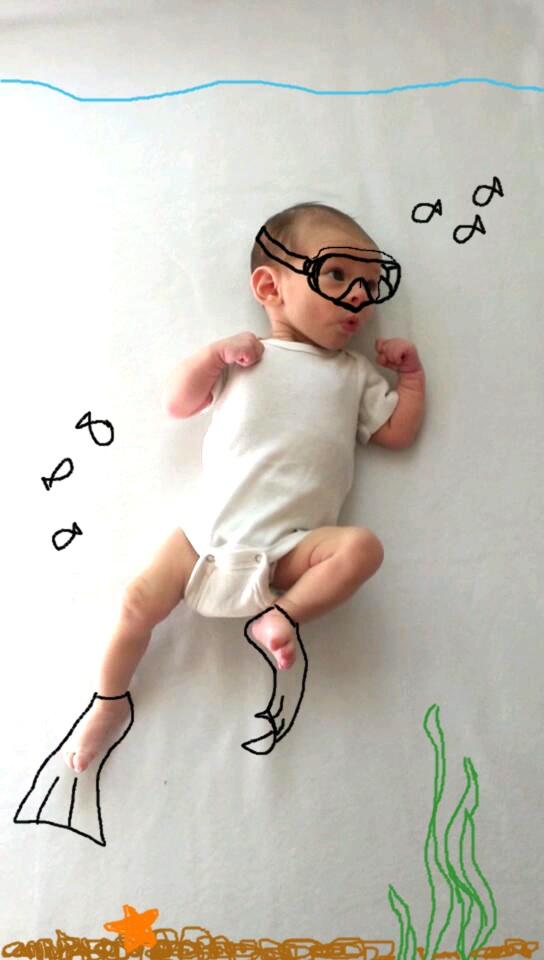 Mom-Doodles-Silly-Portraits-of-Her-Newborn-Baby-005
