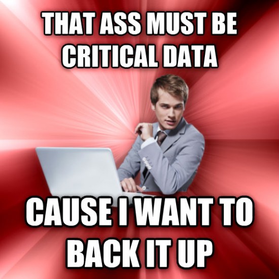 It must be critical data!