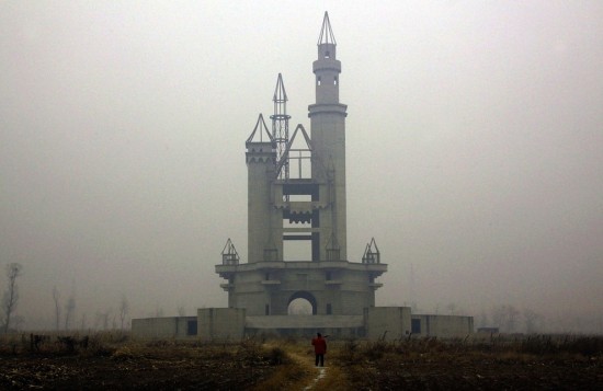 The abandoned Wonderland Amusement Park outside Beijing, China