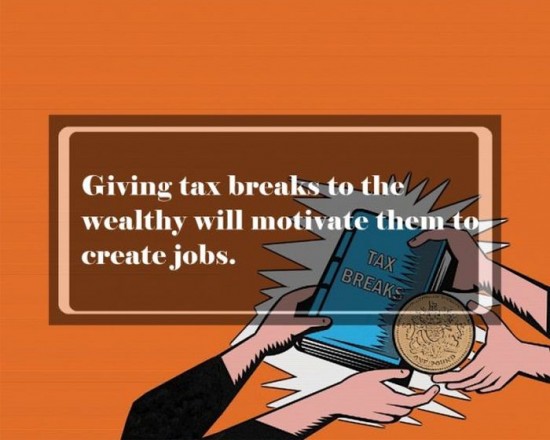 giving tax breaks illo
