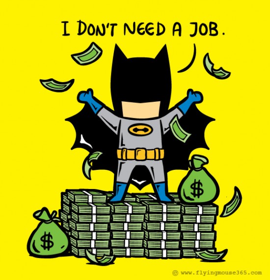 batman doesn't need a job