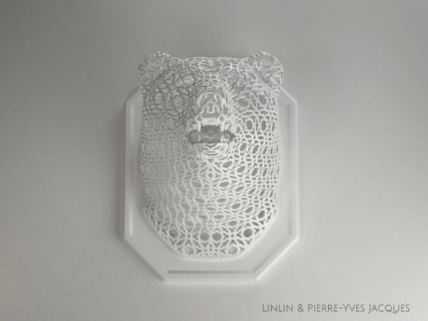 3D Printed Intricate Animal Head Trophies 005