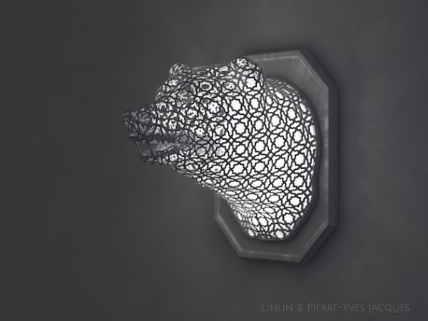3D Printed Intricate Animal Head Trophies 010