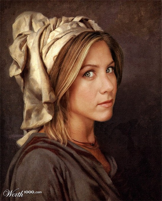 48 Celebrities Edited Into Classic Paintings 015