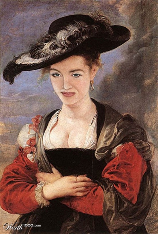 48 Celebrities Edited Into Classic Paintings 017