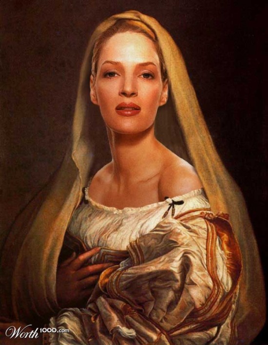 48 Celebrities Edited Into Classic Paintings 023