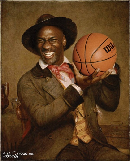 48 Celebrities Edited Into Classic Paintings 025