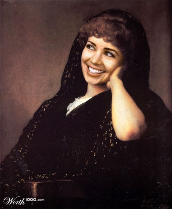 48 Celebrities Edited Into Classic Paintings 046