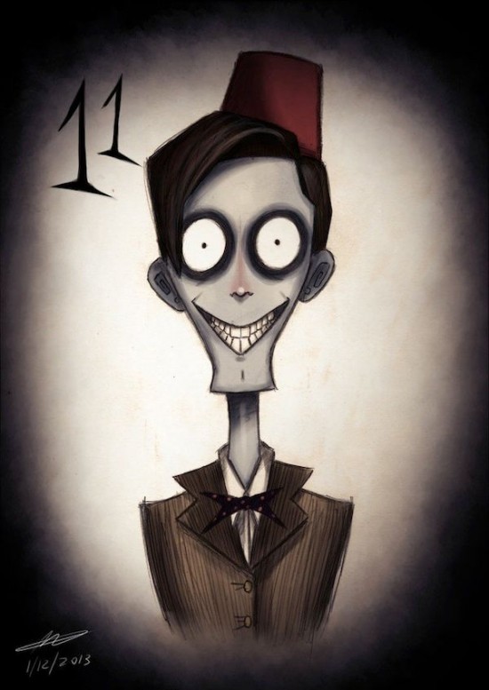 Doctor Who Characters In The Style of Tim Burton001
