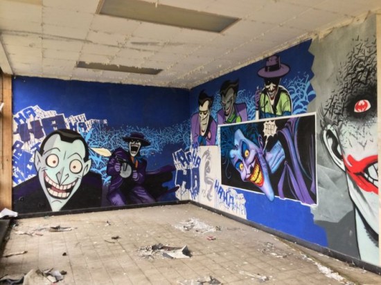 Graffiti Inside an Abandoned Nursing Home 011