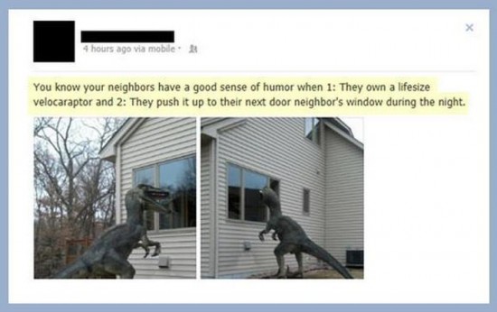 Interesting situations between neighbours 003