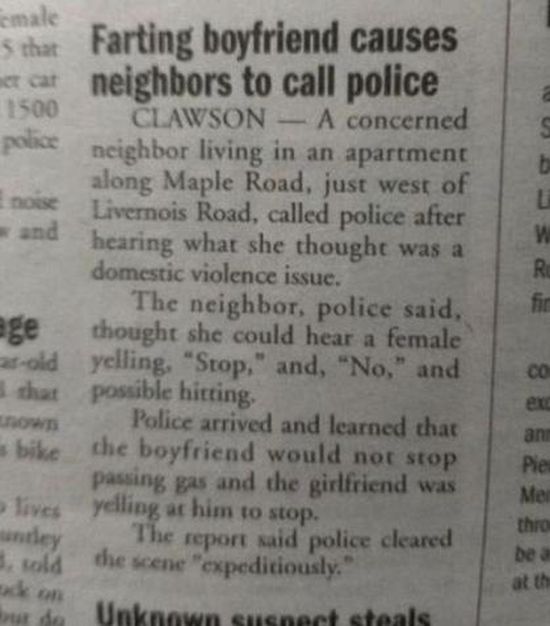 Interesting situations between neighbours 005