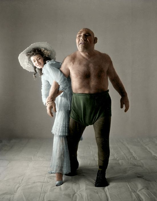 Maurice Tillet (1903-1954) a French wrestler with acromegaly known as The French Angel