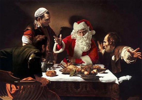 Santa Placed into Classic Paintings 001