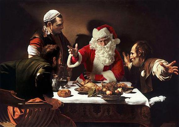 Santa Placed into Classic Paintings 001