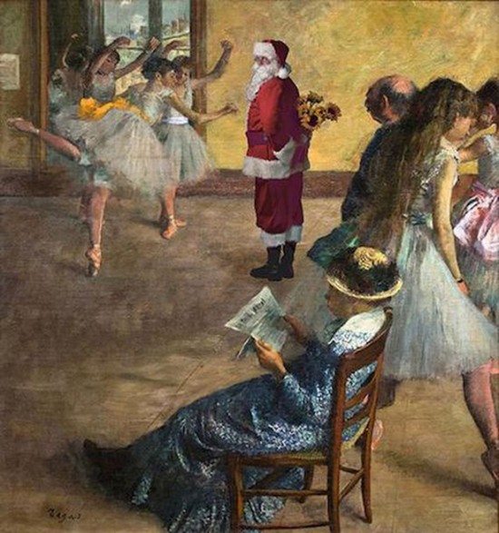 Santa Placed into Classic Paintings 003