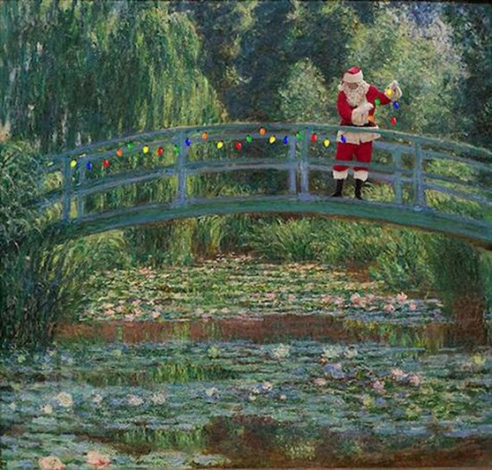 Santa Placed into Classic Paintings 004
