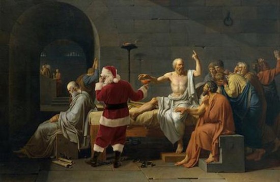 Santa Placed into Classic Paintings 006