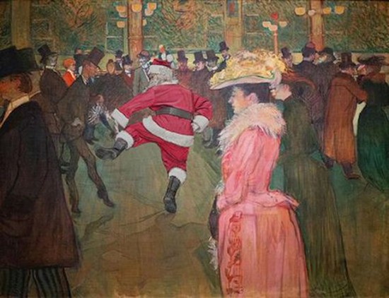 Santa Placed into Classic Paintings 009