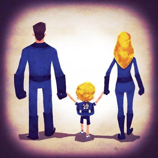 Superheroes and their families By Andry Rajoelina008