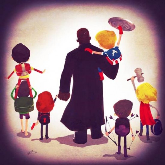 Superheroes and their families By Andry Rajoelina011