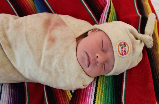 Tortilla Baby Swaddles That Turn Your Baby Into a Burrito