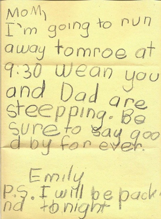 30 Funny honest notes written by kids 012