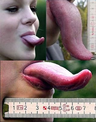Annika Irmler - Longest Female Tongue (7 cm)