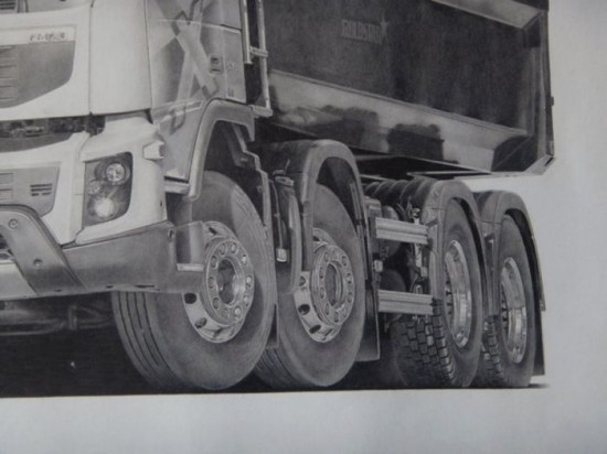 Beautiful pencil drawings of different vehicles 007