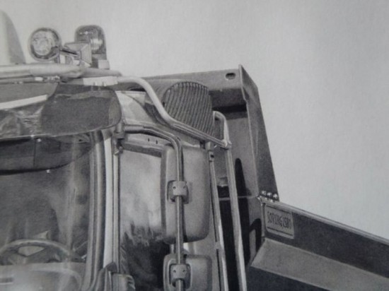 Beautiful pencil drawings of different vehicles 008