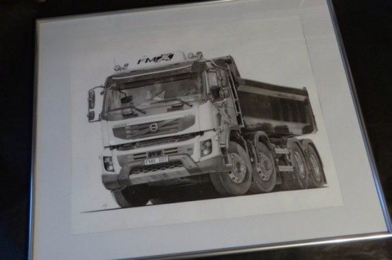Beautiful pencil drawings of different vehicles 011
