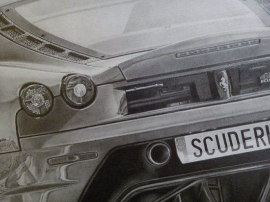 Beautiful pencil drawings of different vehicles 018
