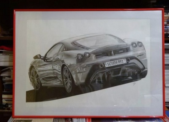 Beautiful pencil drawings of different vehicles 023