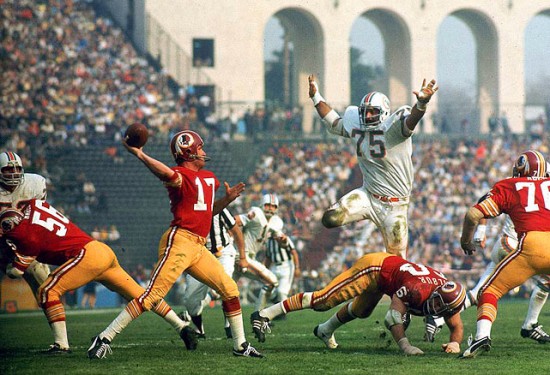 Billy Kilmer and Manny Fernandez - Super Bowl VII, Jan. 14, 1973