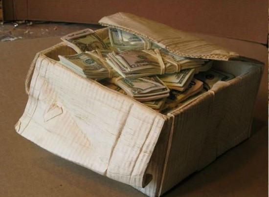 Box of cash by Randall Rosenthal 001