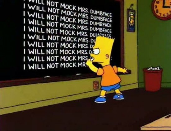 Funniest Simpsons Chalkboard Gags 006