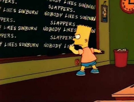 Funniest Simpsons Chalkboard Gags 009