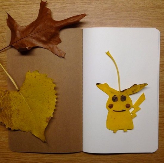 Pokemon Made From Leaves 001