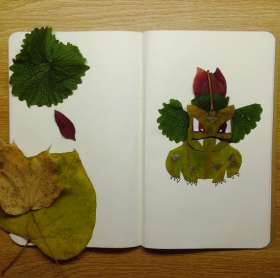 Pokemon Made From Leaves 002