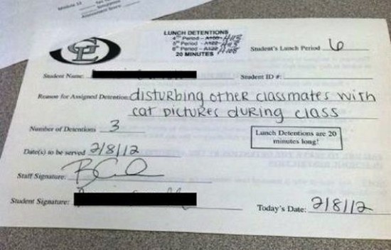 The Funniest Reasons a Student Has Ever Gotten Detention 001
